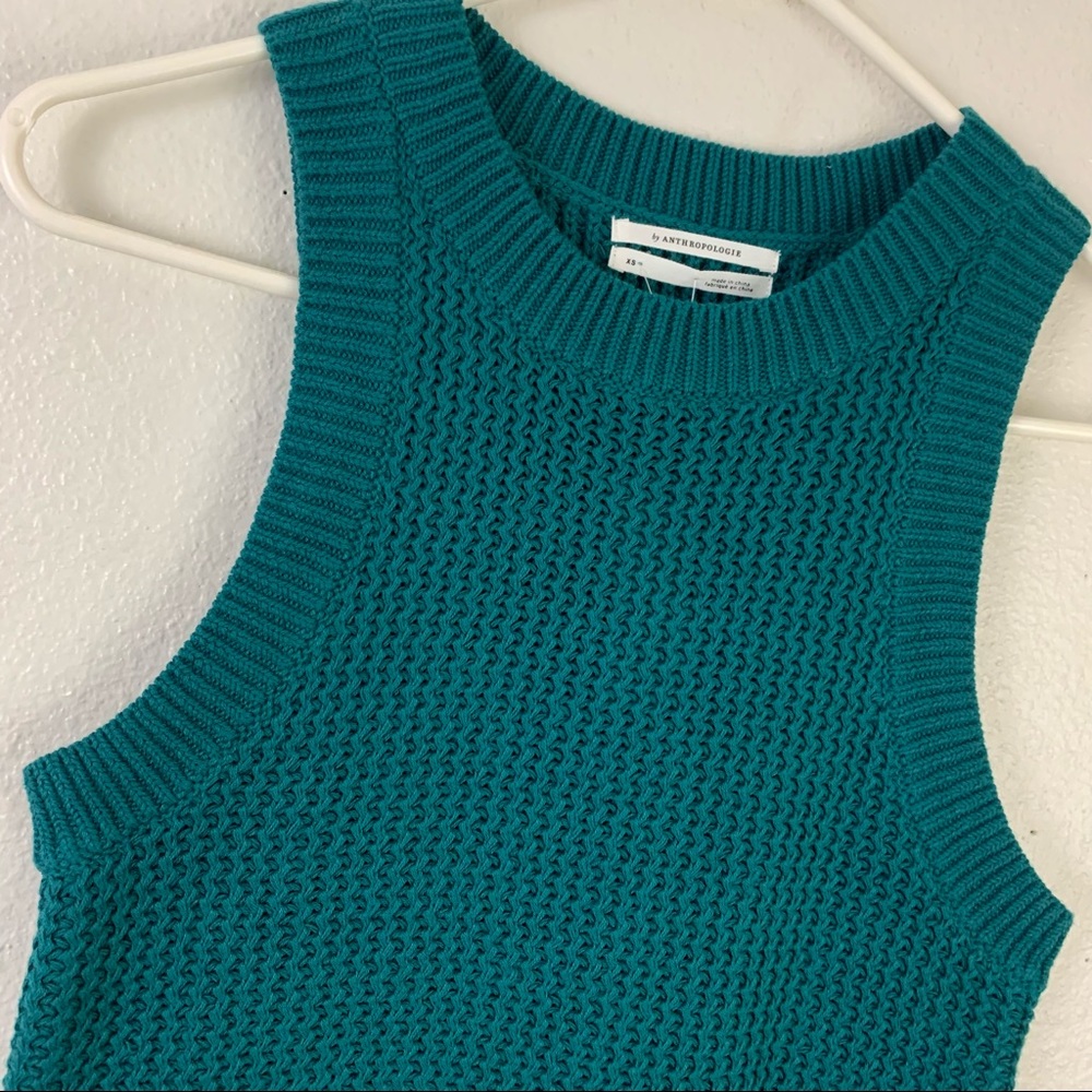 Anthropologie knit textured tank top women’s Size XSmall - Picture 6 of 12